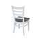 International Concepts Set of Two Emily Side Chair, White/Heather Gray C05-617P - alternate 9